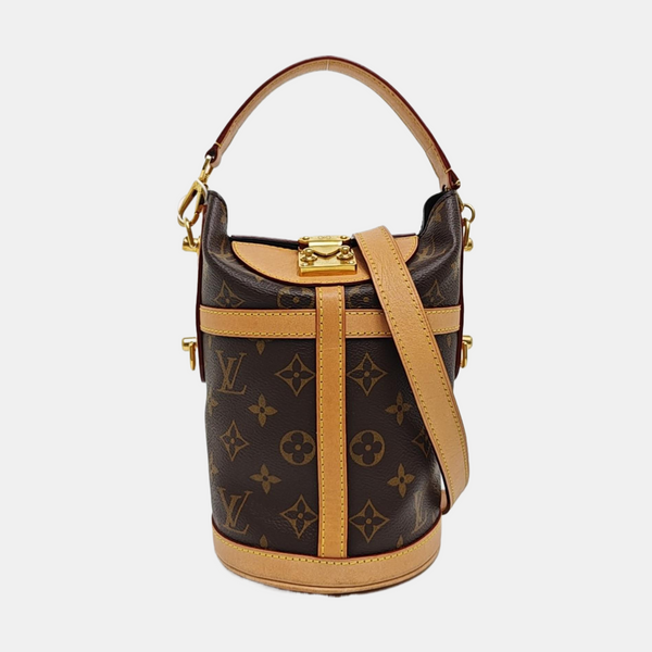 DUFFLE Monogram Coated Canvas Brown