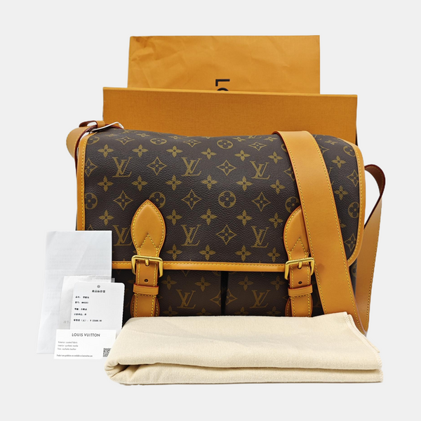 SATCHEL Monogram Coated Canvas Brown