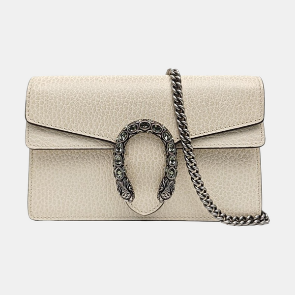 Dionysus Super Mini Calfskin White