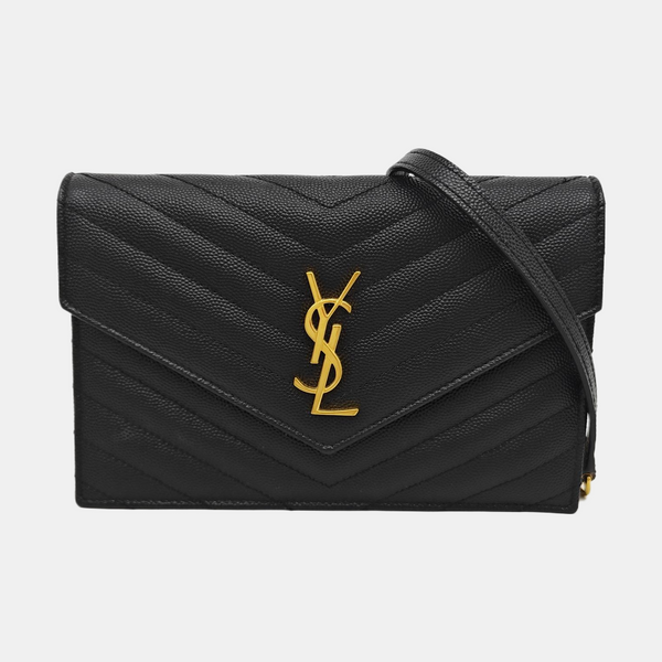 MONOGRAM WOC Chevron Calfskin Black