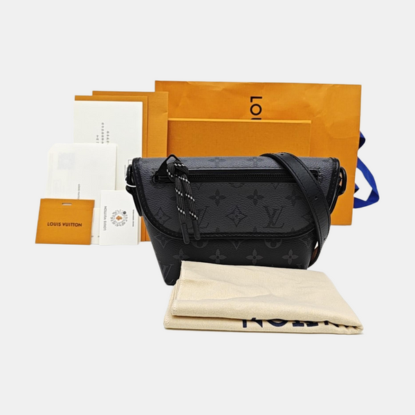 PULSE Mini Monogram Coated Canvas Black