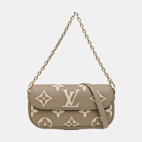 IVY Monogram Calfskin Gray