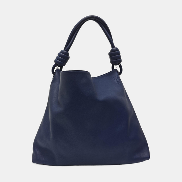 Calfskin Shoulder Bag Blue
