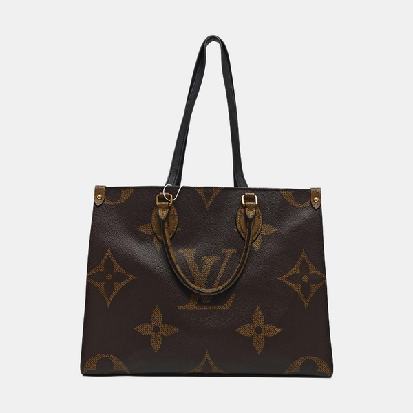 ONTHEGO MM Monogram Coated Canvas Brown