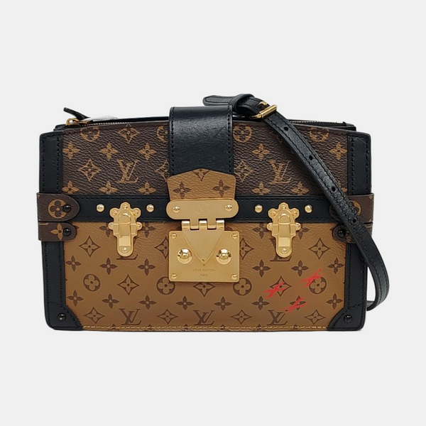 TRUNK Monogram Coated Canvas Brown