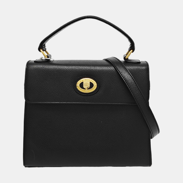 Calfskin Shoulder Bag Black