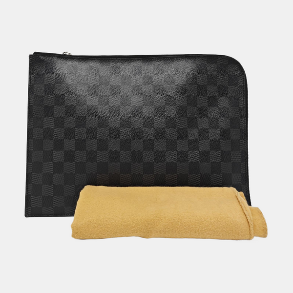 JOUR GM Damier Graphite Coated Canvas Gray
