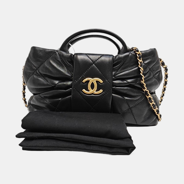 Quilted Lambskin Mini Black