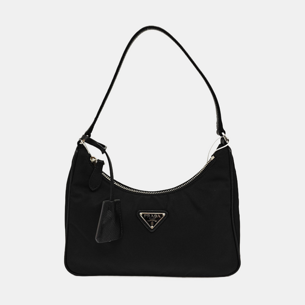 Minibolso de nailon Re-Edition2000 negro