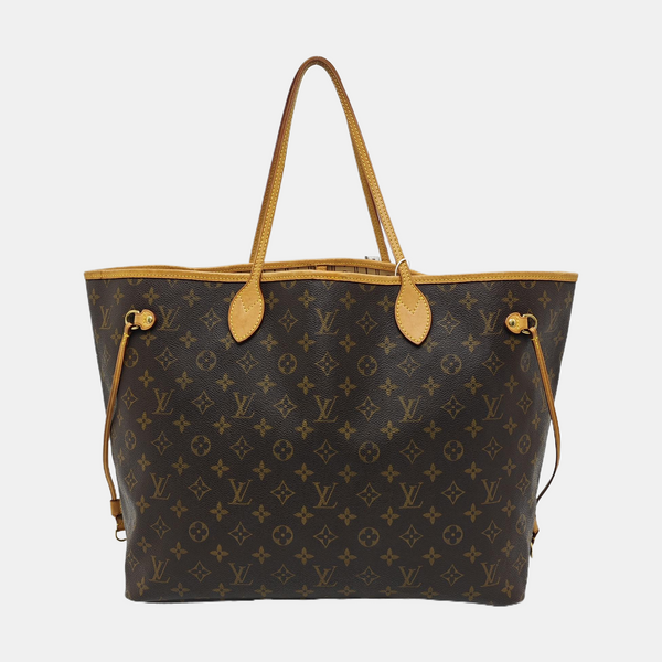 NEVERFULL GM Monogram Coated Canvas Brown