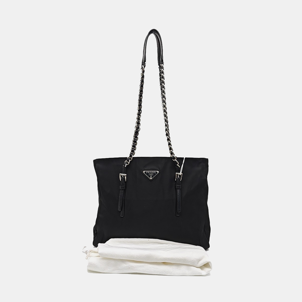 Nylon Shoulder Bag Black