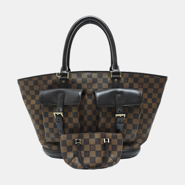 MANOSQUE GM Coated Canvas Brown