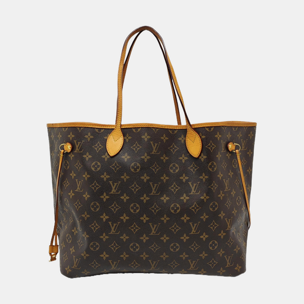NEVERFULL GM Monogram Coated Canvas Brown