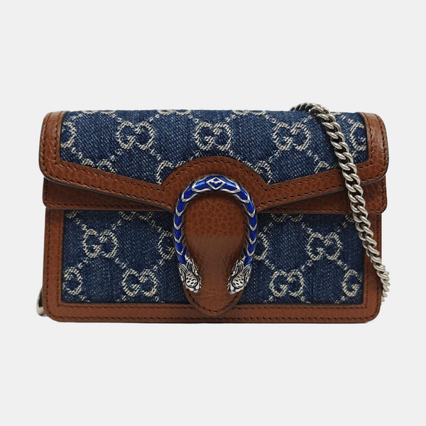 Dionysus Super Mini Monogram Denim Blue