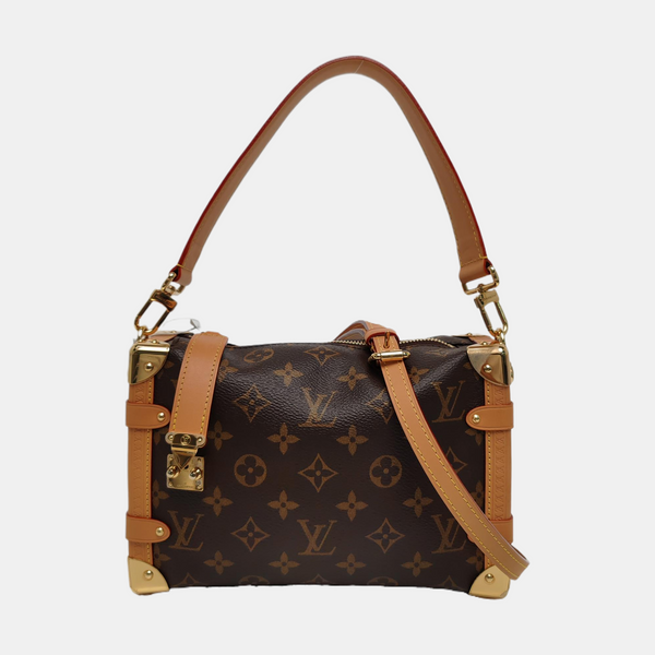 SIDE TRUNK MM Monogram Coated Canvas Brown