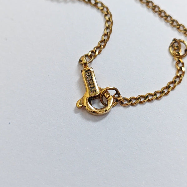 ALPHABET Crystal Gold Necklace