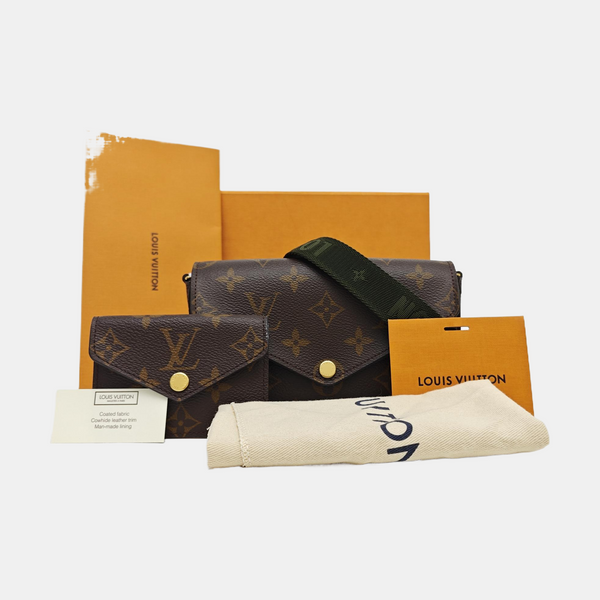 FÉLICIE Monogram Coated Canvas Brown