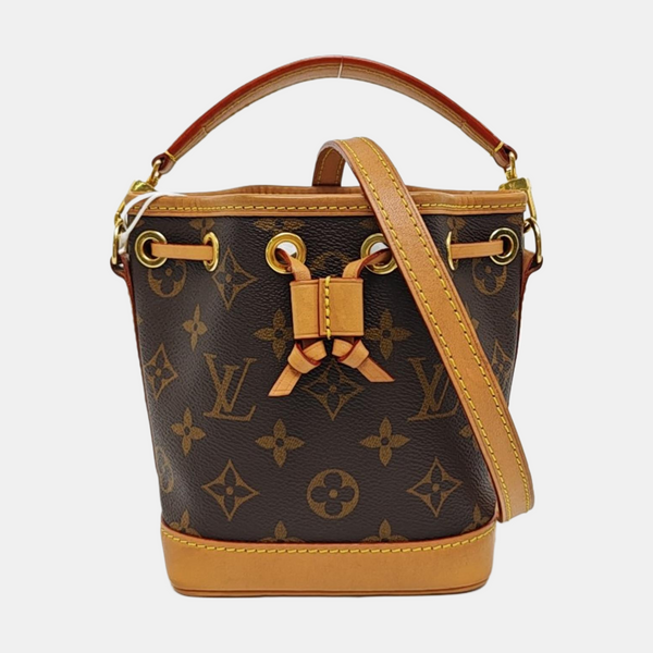 NOÉ Nano Monogram Coated Canvas Brown