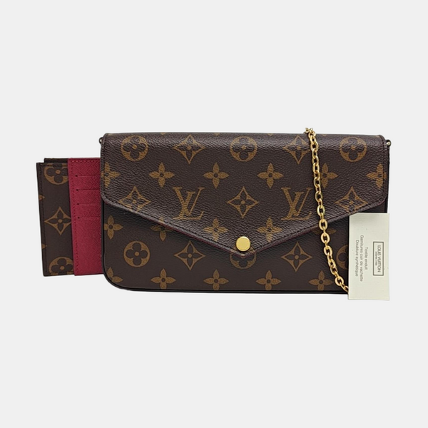 FÉLICIE Monogram Lona Revestida Marrón