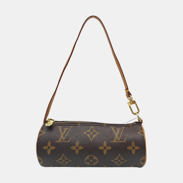PAPILLON Mini Monogram Coated Canvas Brown