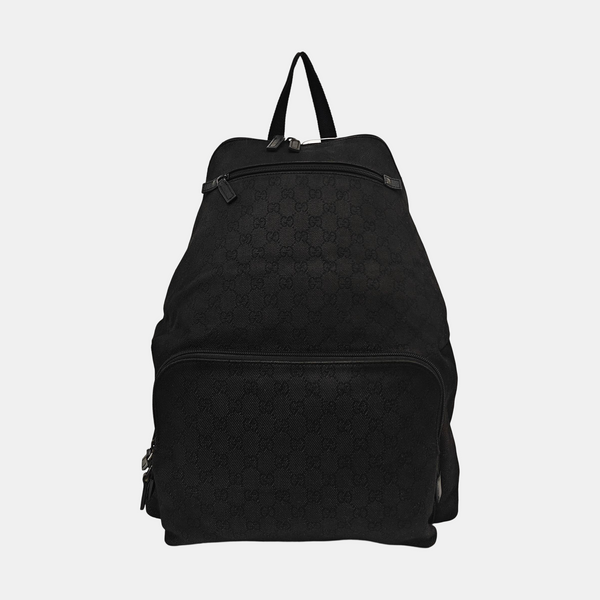 Monogram Canvas Backpack Black