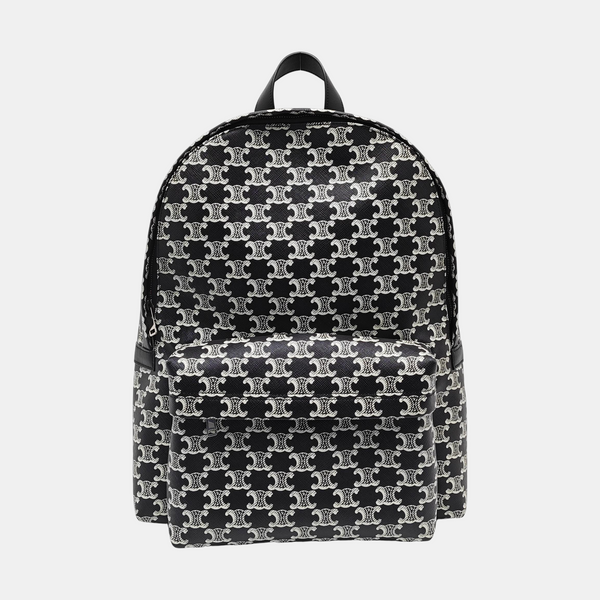 Coated Canvas Backpack Black