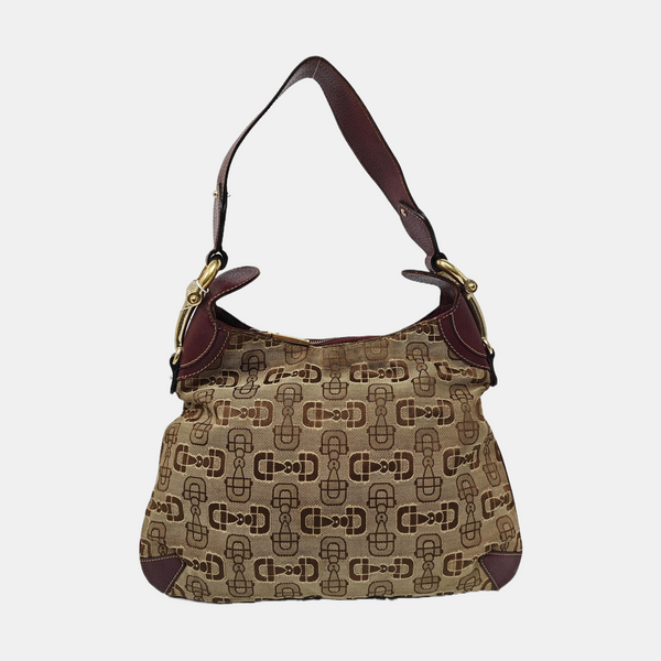 Monogram Canvas Top Handle Bag Brown