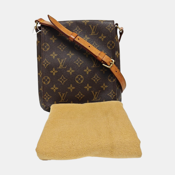 MUSETTE TANGO Monogram Coated Canvas Brown