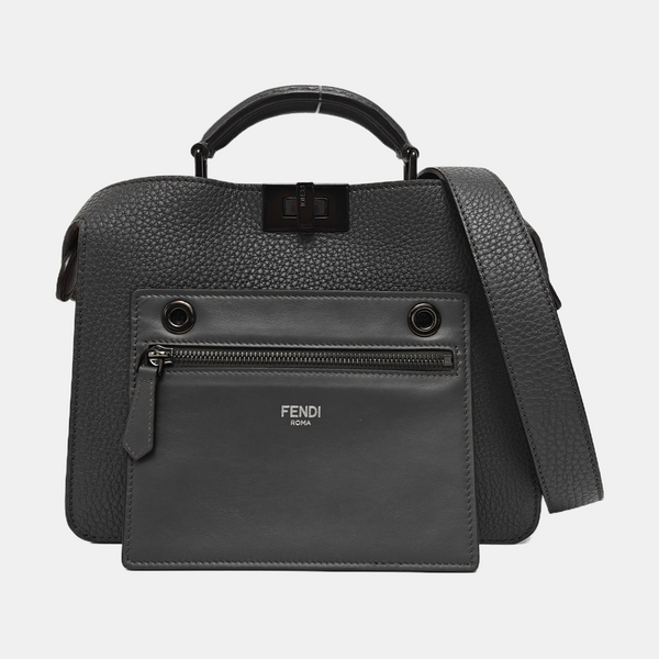 Peekaboo Small Calfskin Gray