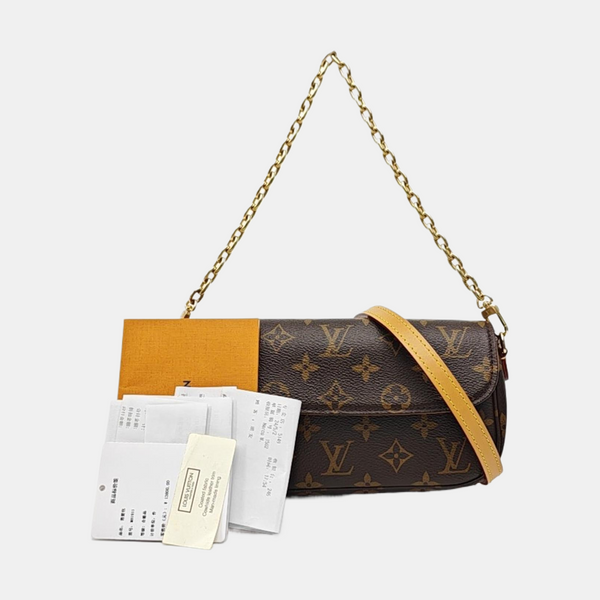 IVY Monogram Coated Canvas Brown