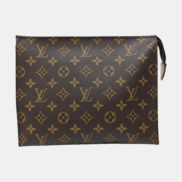 TOILET POCKET 26 Monogram Coated Canvas Brown