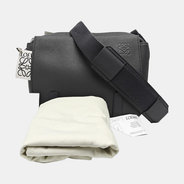 Calfskin Shoulder Bag Extra Small Gray