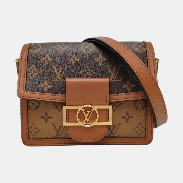 DAUPHINE Mini Monogram Coated Canvas Brown