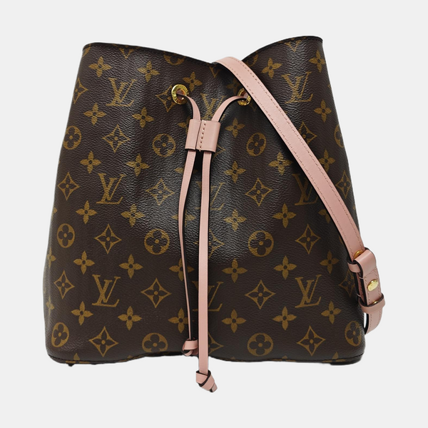 NÉONOÉ MM Monogram Coated Canvas Brown