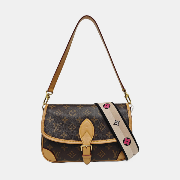 DIANE Monogram Coated Canvas Brown