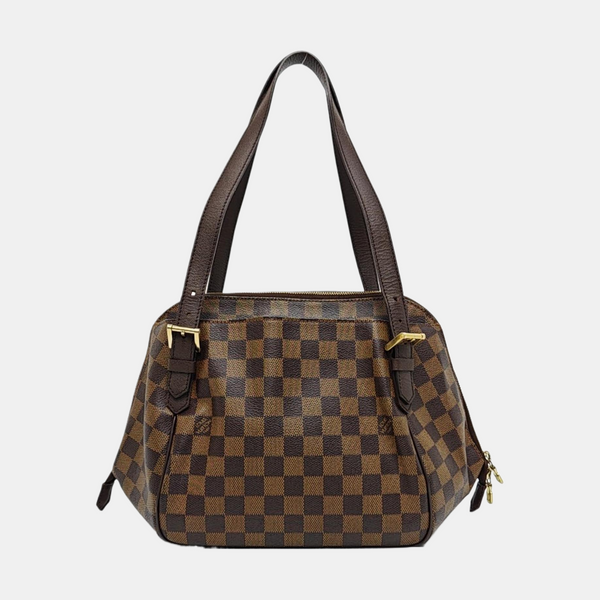 RIVINGTON Damier Ebene Coated Canvas Brown