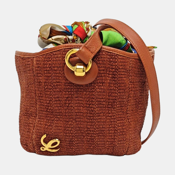 Special Material Shoulder Bag Brown