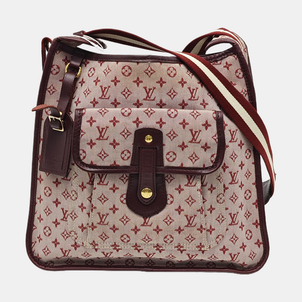 MARY KATE Monogram Canvas Red