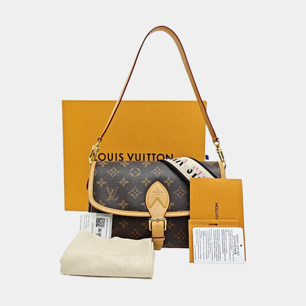 DIANE Monogram Coated Canvas Brown