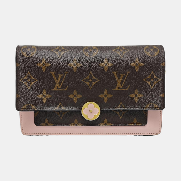 FLORE Monogram Coated Canvas Brown