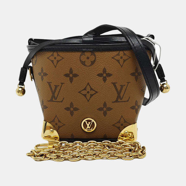 NOÉ PURSE LV CHARMS Monogram Coated Canvas Brown