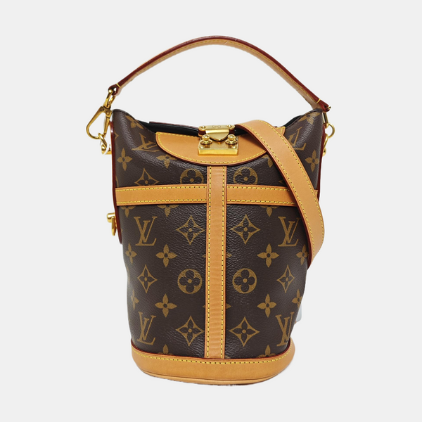 DUFFLE Monogram Coated Canvas Brown