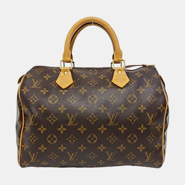 SPEEDY 30 Monogram Coated Canvas Brown