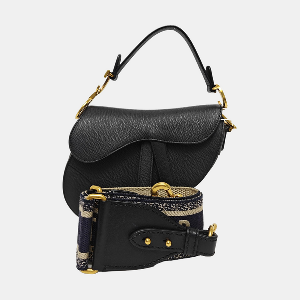Saddle Mini Calfskin Black