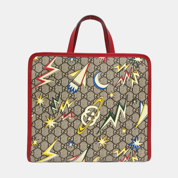 Children’s GG Bucket Monogram Coated Canvas Beige