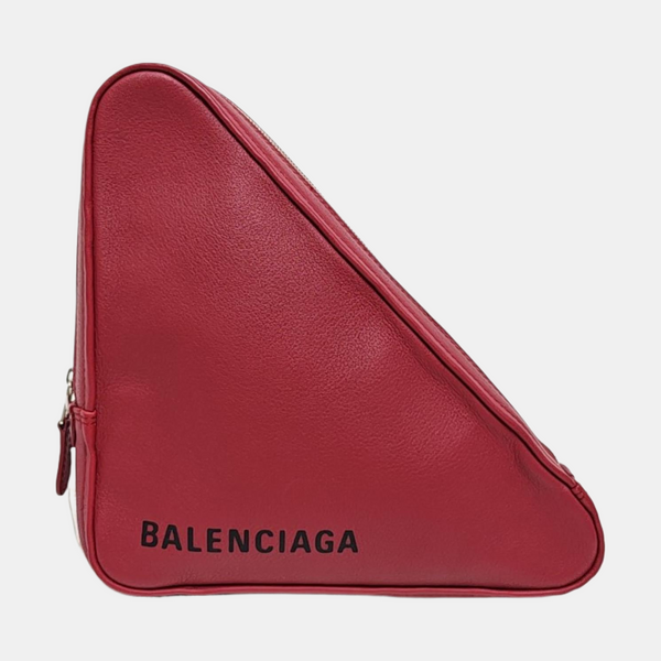 Triangle Calfskin Red