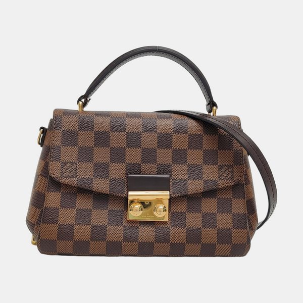 CROISETTE Damier Ebene Coated Canvas Brown