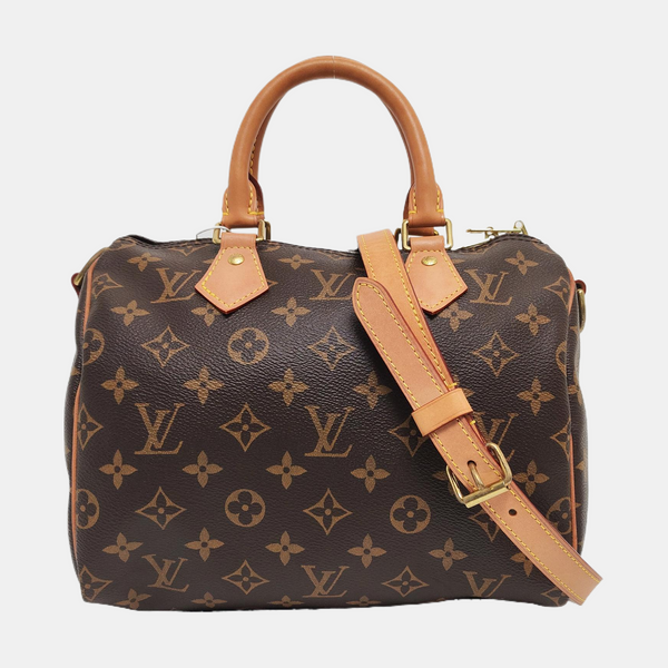 SPEEDY 25 Monogram Coated Canvas Brown