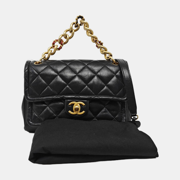 Quilted Lambskin Black