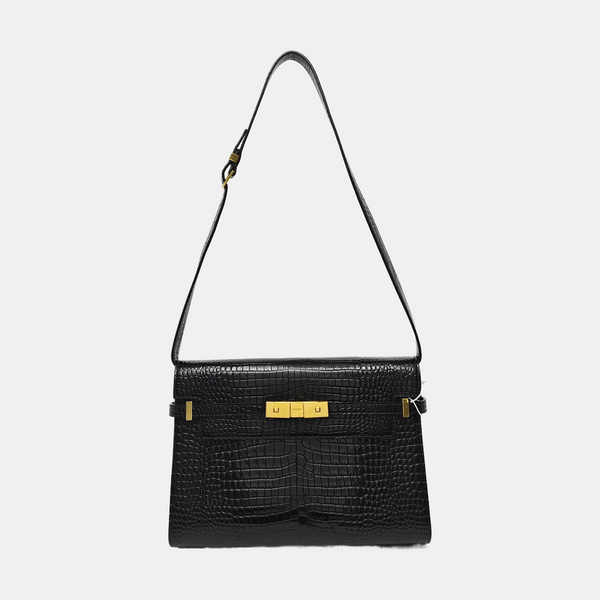 MANHATTAN Medium Calfskin Black